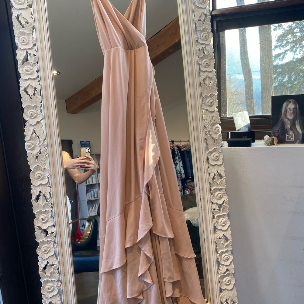 Lulu's Blush Backless Dress
